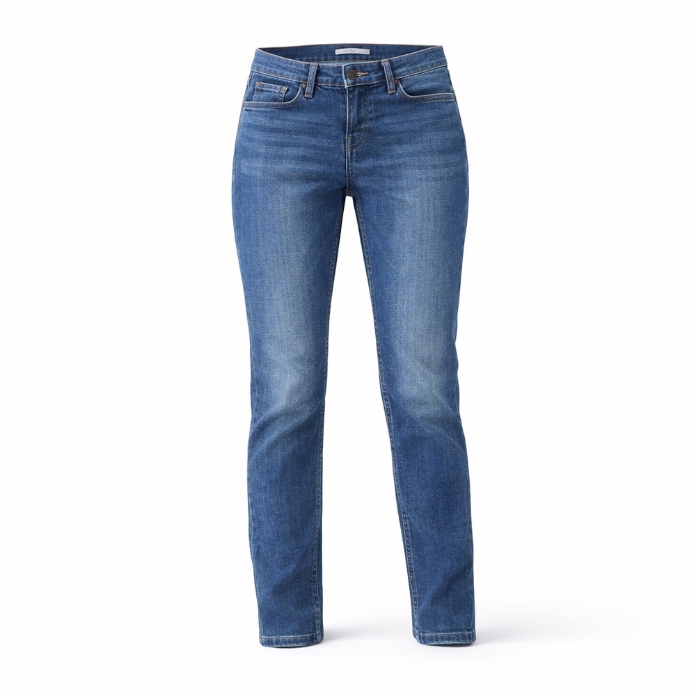 Levi’s 524 Skinny Jeans Women’s Size 26 Blue Stretch Denim Mid Rise Faded